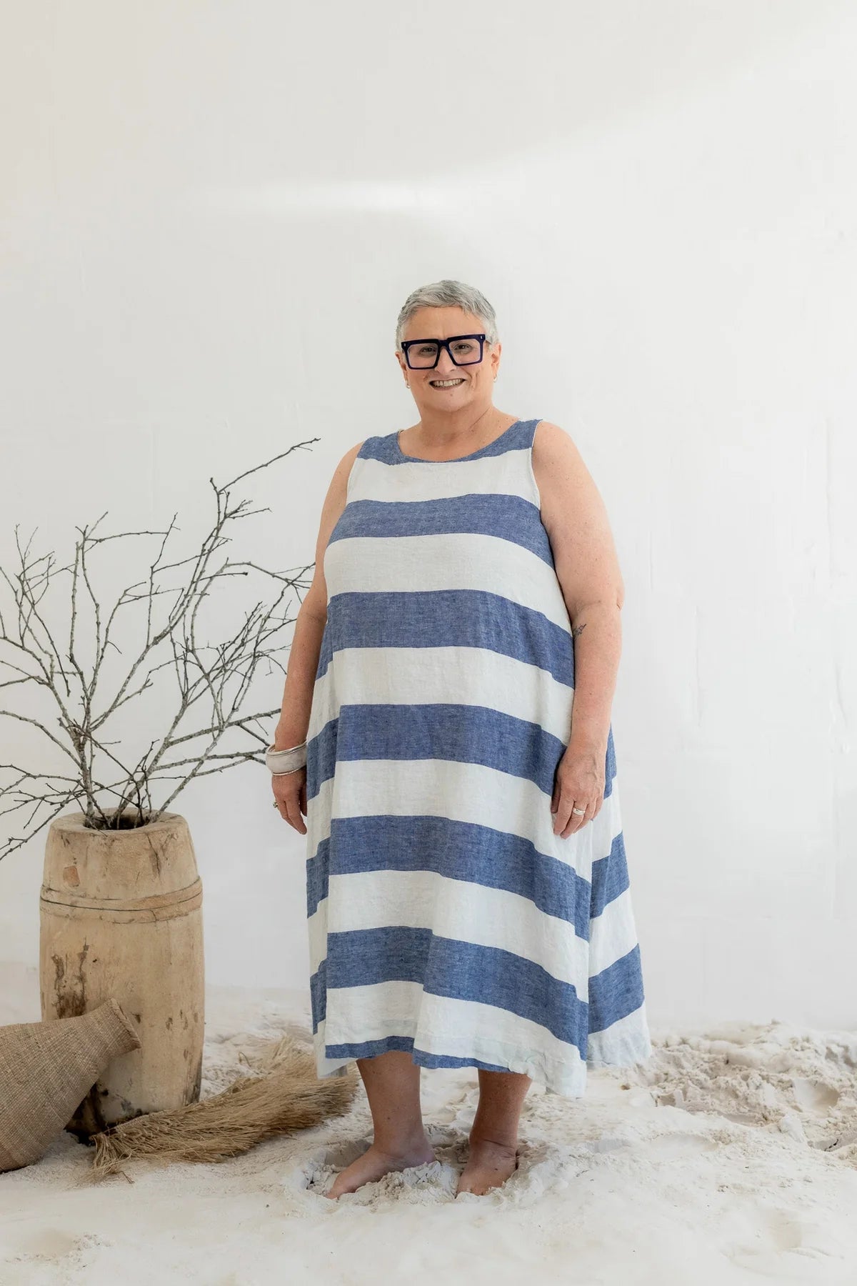 Megbydesign Bronte dress linen