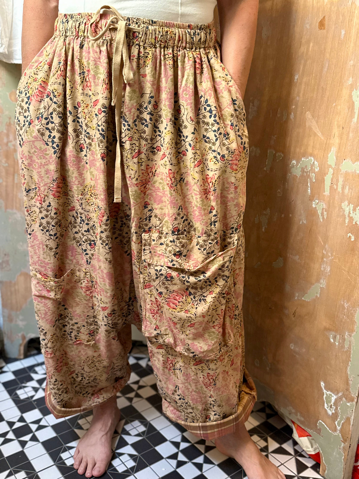 House of Jaded Gypsy Sagebrush Sky Harem Pants
