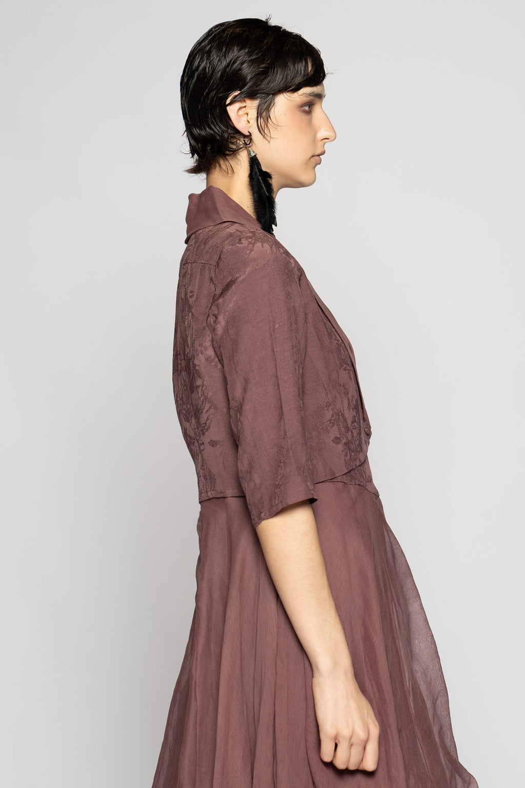 Dogstar bolero jacket mauve