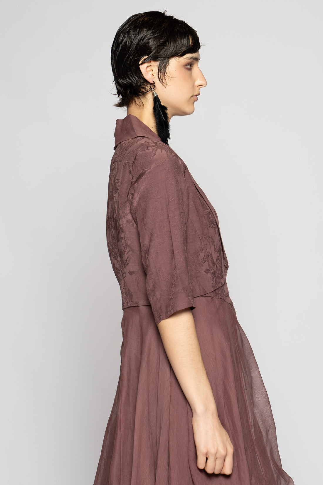Dogstar bolero jacket mauve
