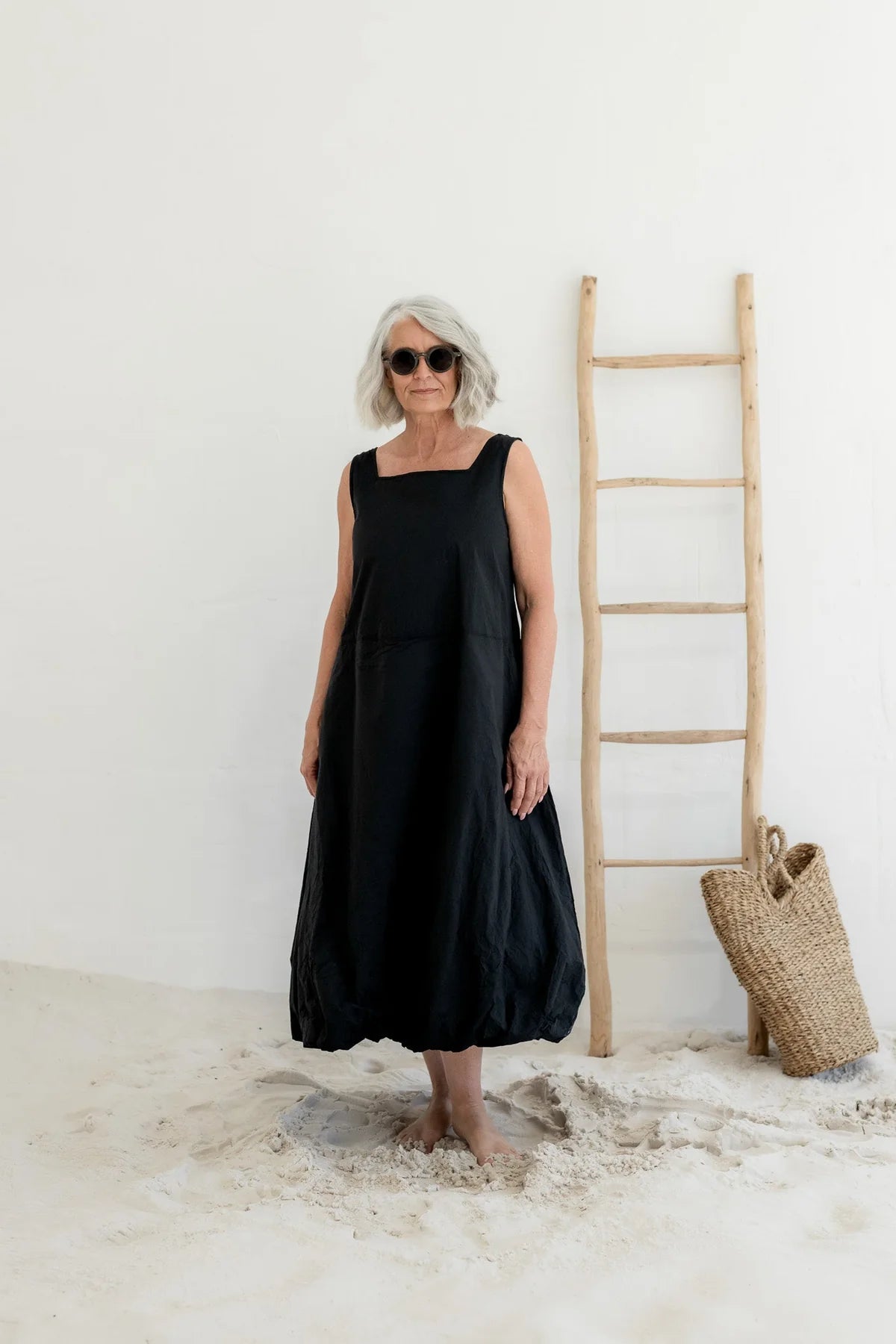 Megbydesign Fitzroy dress maxi cotton poplin