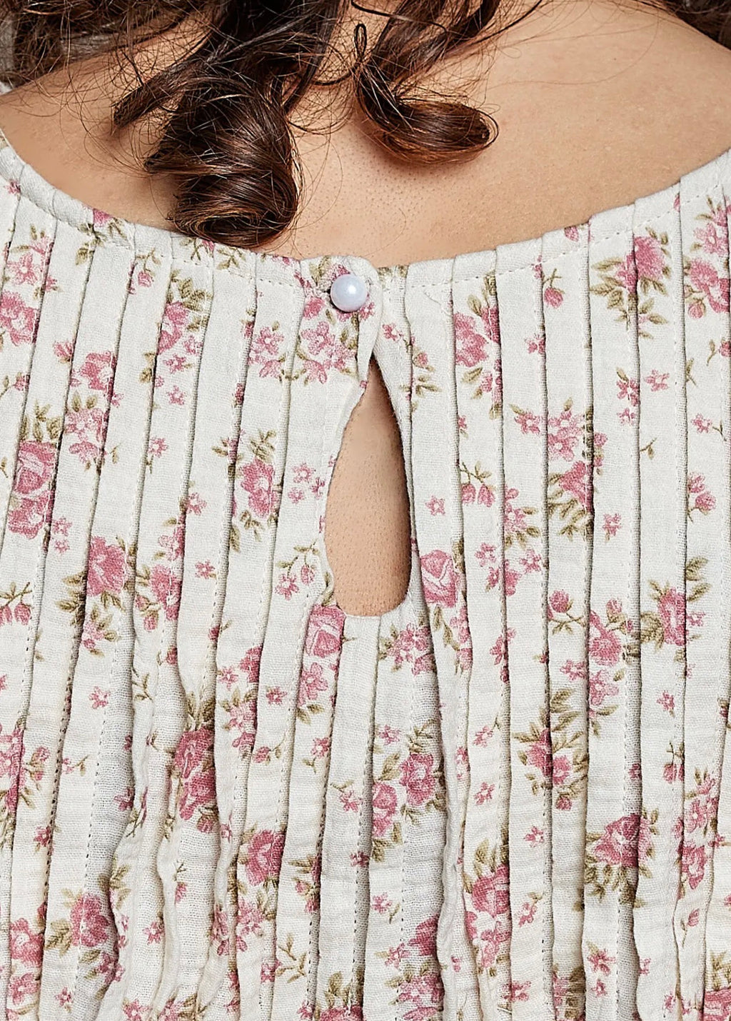 Cassie pintuck floral balloon top - Stay Wild Collective