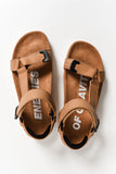 Rollie Cohen Tan Leather Velcro Sandal
