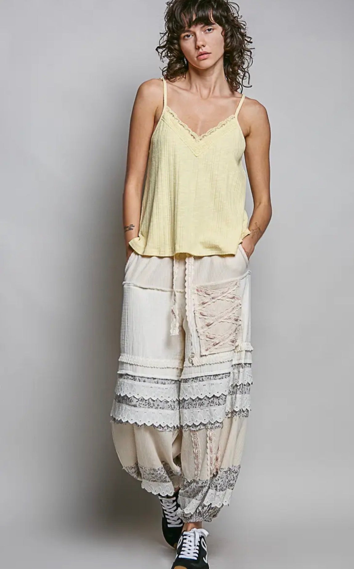 Cotton kelly tank Lemon yellow - Stay Wild Collective