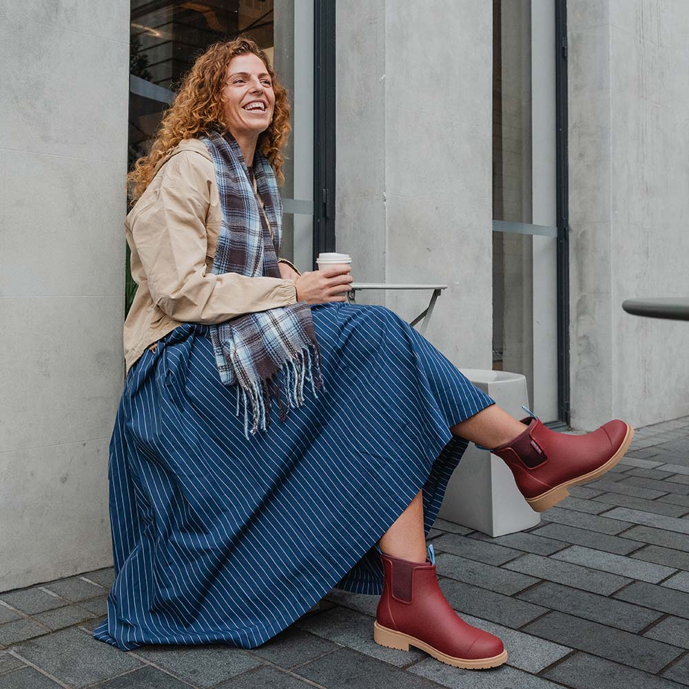 Merry people boots Bobbi brick red
