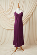 Otomo Marilyn Silk/linen slip long grape