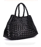 Rugged hide portafino small woven basket