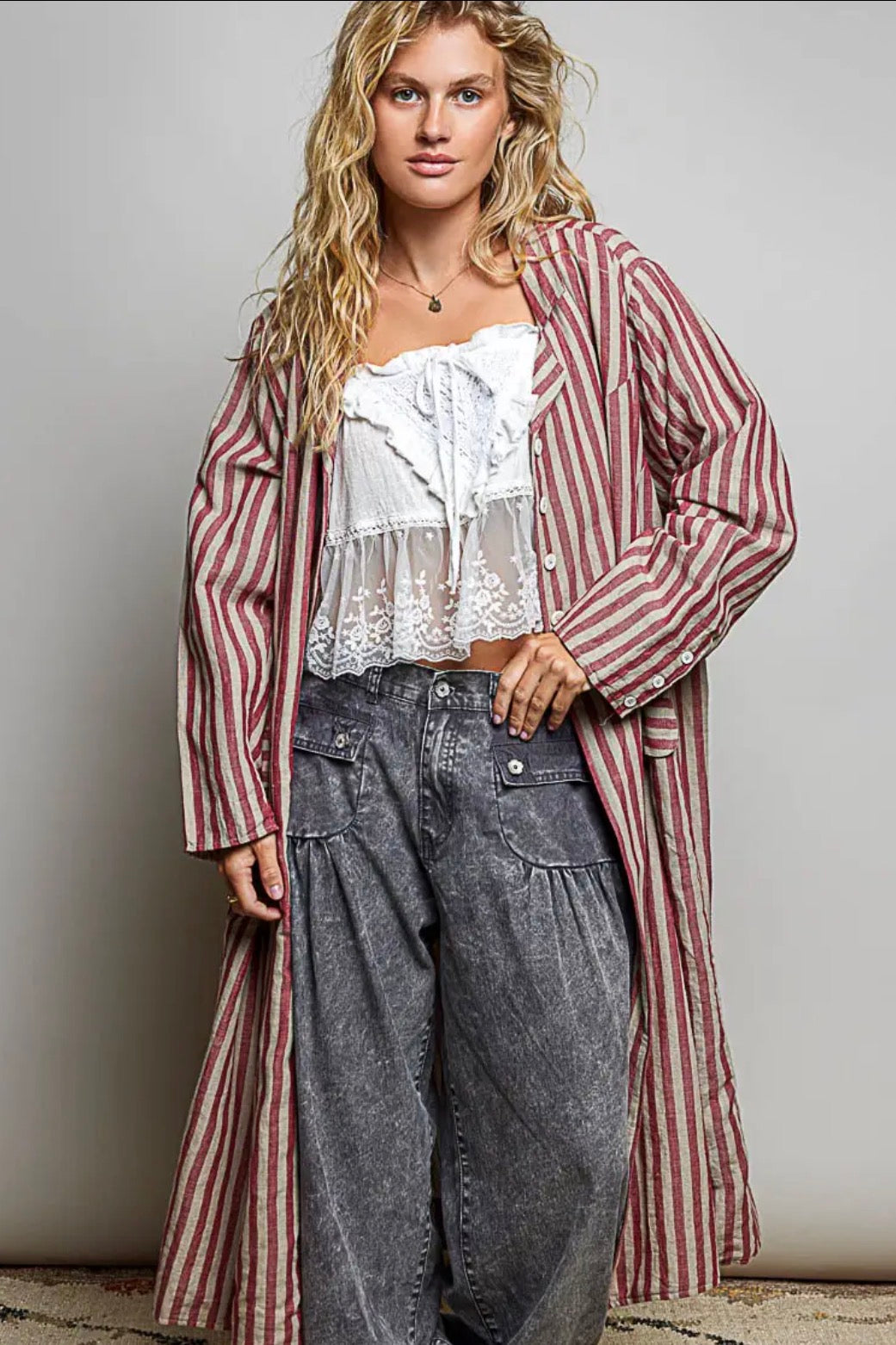 Felix Button Front Cotton coat