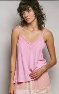 Cotton kelly tank candy pink