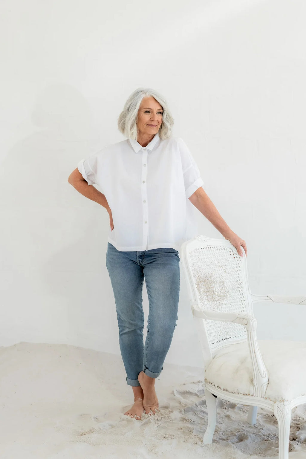 Megbydesign Sorrento shirt White