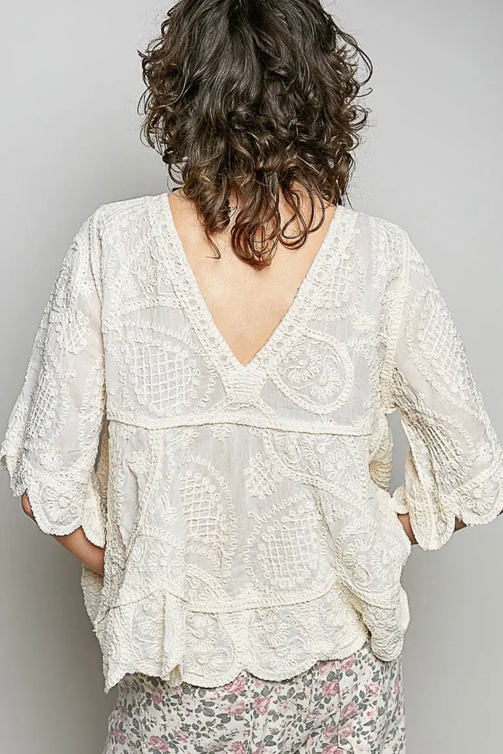 Pre order Stay Wild Charli top natural due 13th oct .
