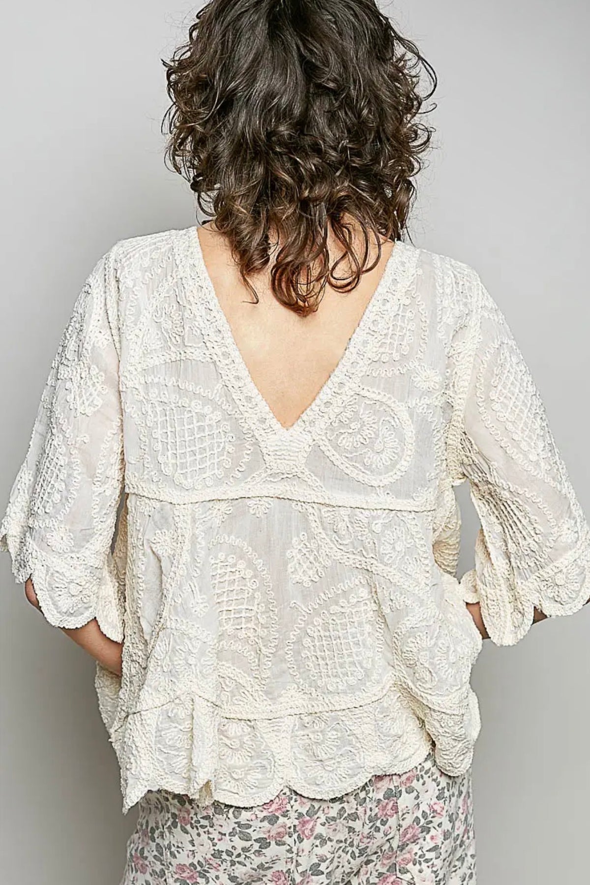 Pre order Stay Wild Charli top natural due 13th oct .