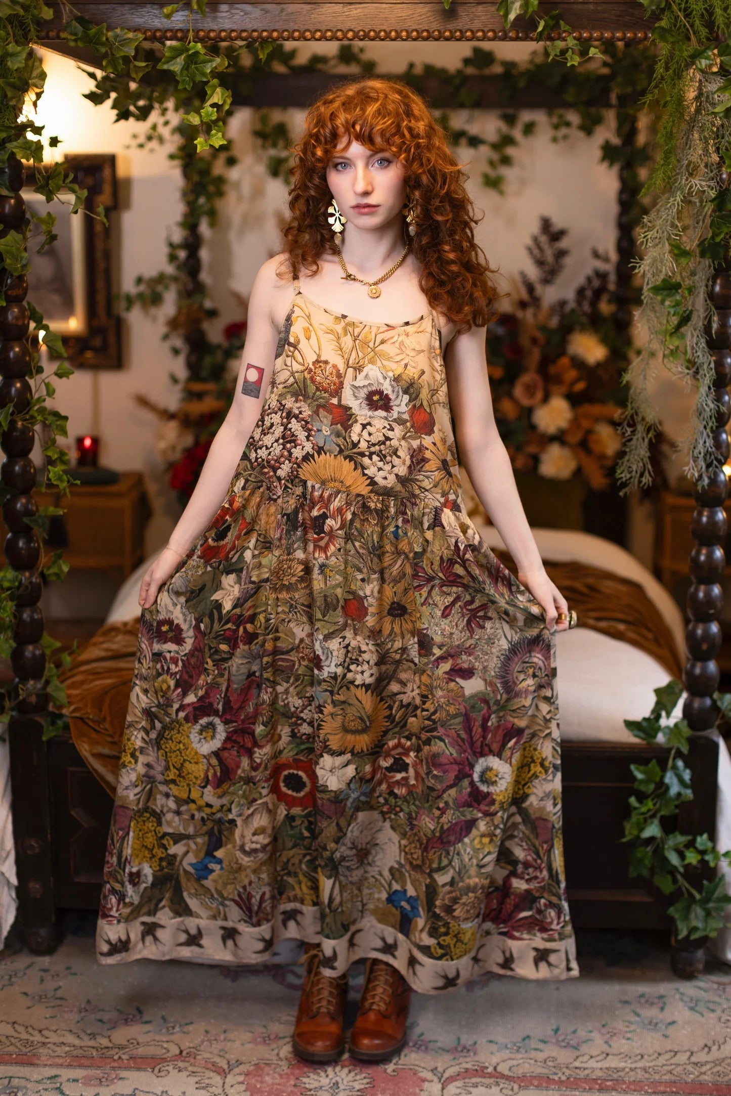 GOLDEN HOUR BOHÉME SLIP DRESS market of stars