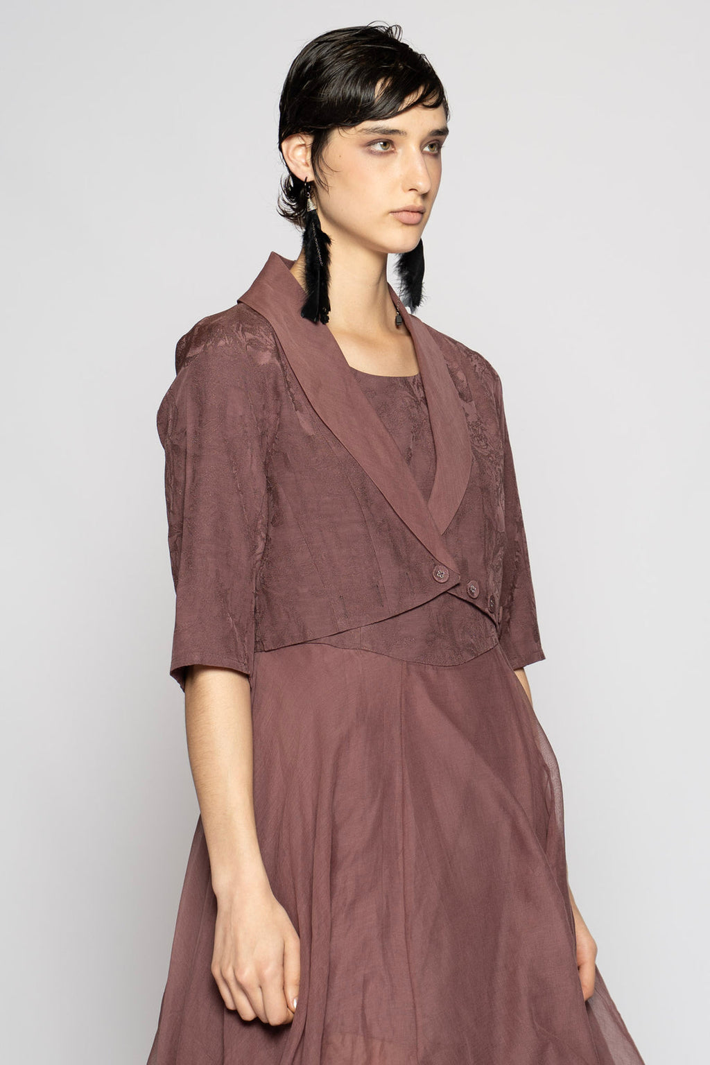 Dogstar bolero jacket mauve