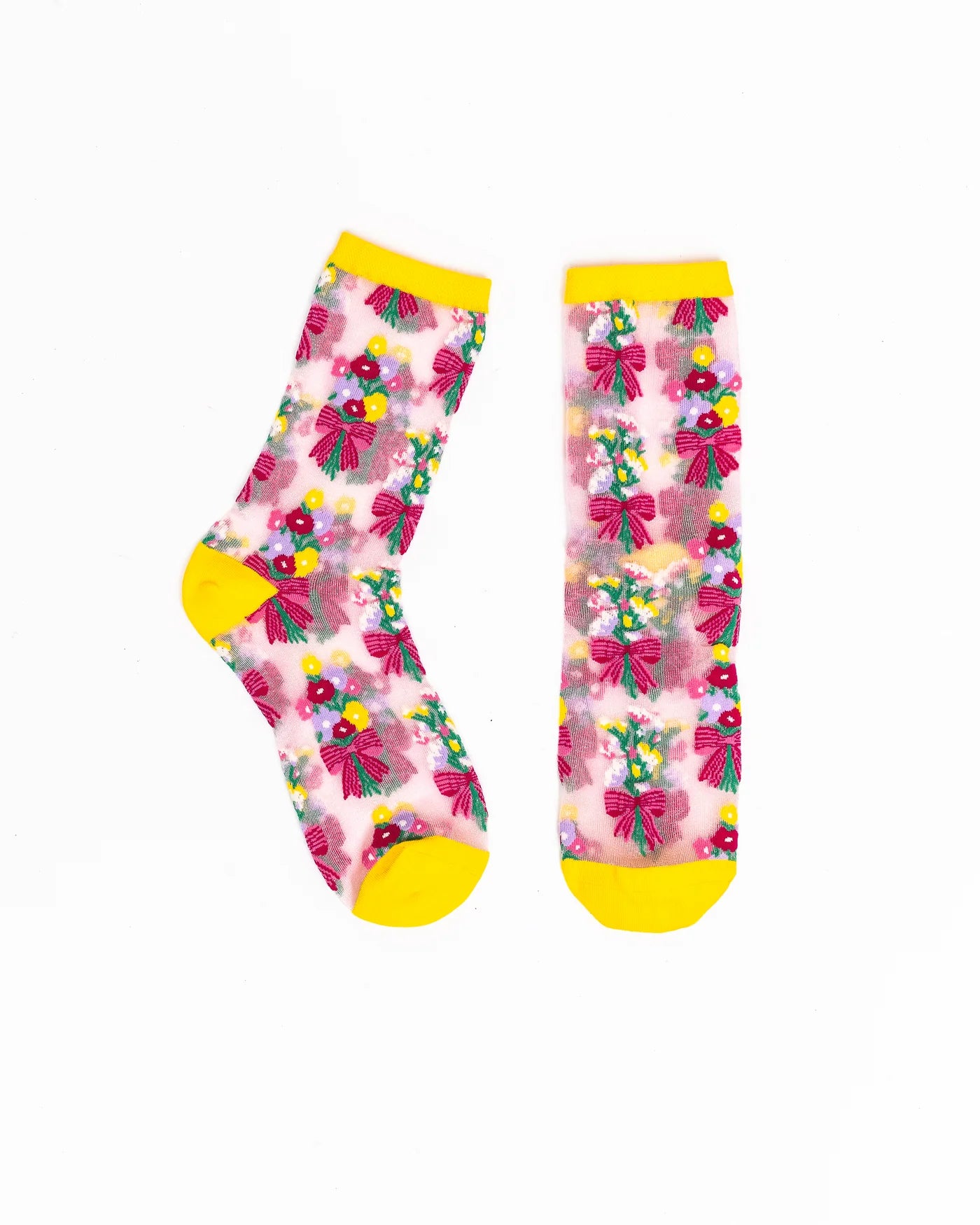 Bouquet all day shimmer sheer crew socks