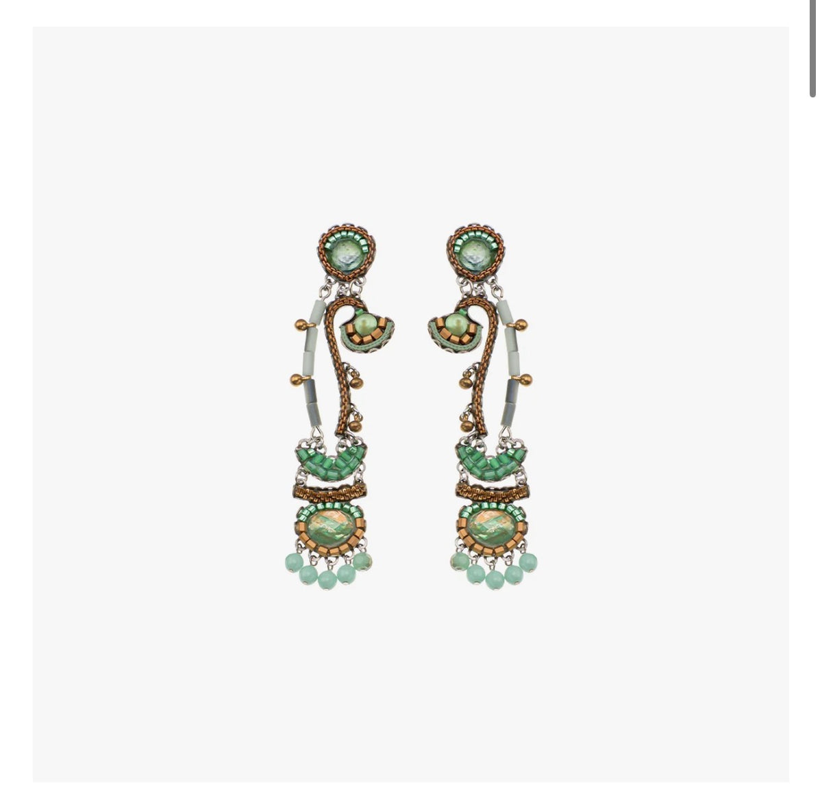 Ayala bar Seagrass Set, Seeded Earrings, Lassia C2350