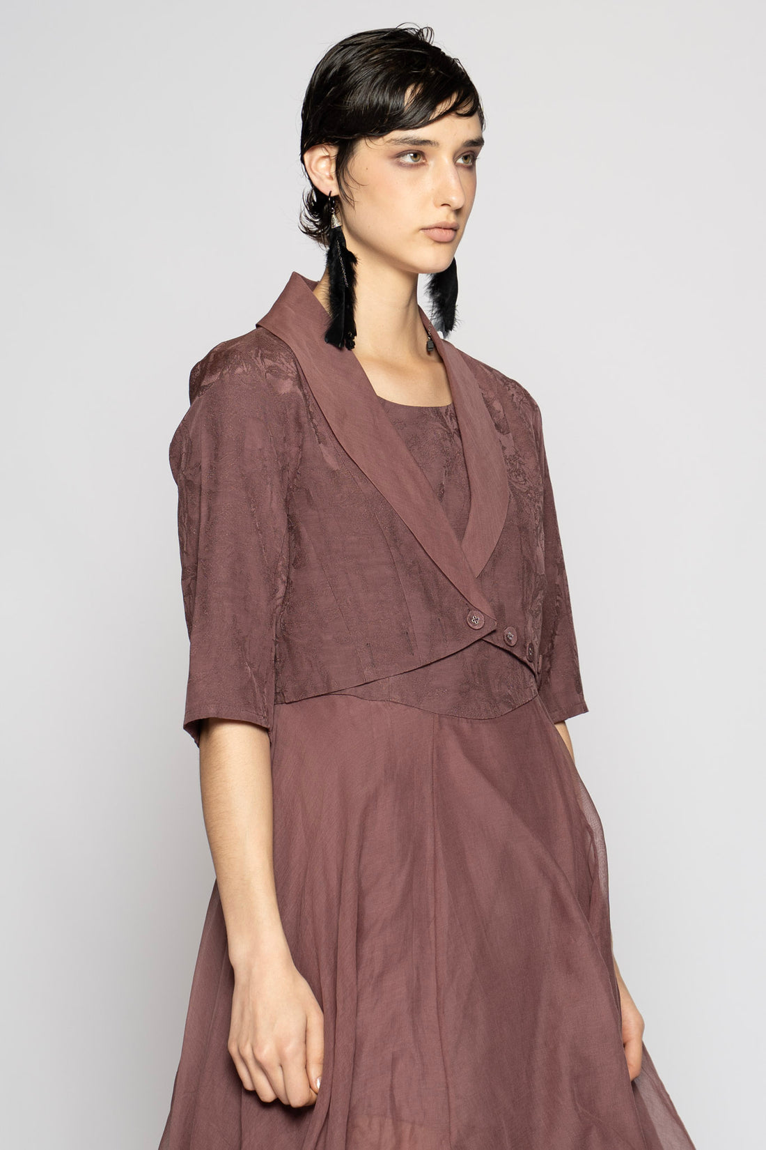 Dogstar bolero jacket mauve