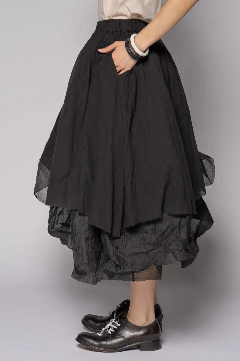 DOGSTAR KINA GATHER SKIRT black - Stay Wild Collective  