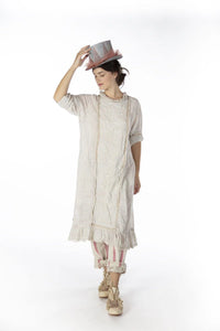 DRESS 674-RANI-OSEuropean Cotton and Cotton Silk Queen Nellie Dress with Embroidery,