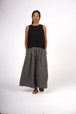 Montaigne French Linen Culottes in Black Gingham