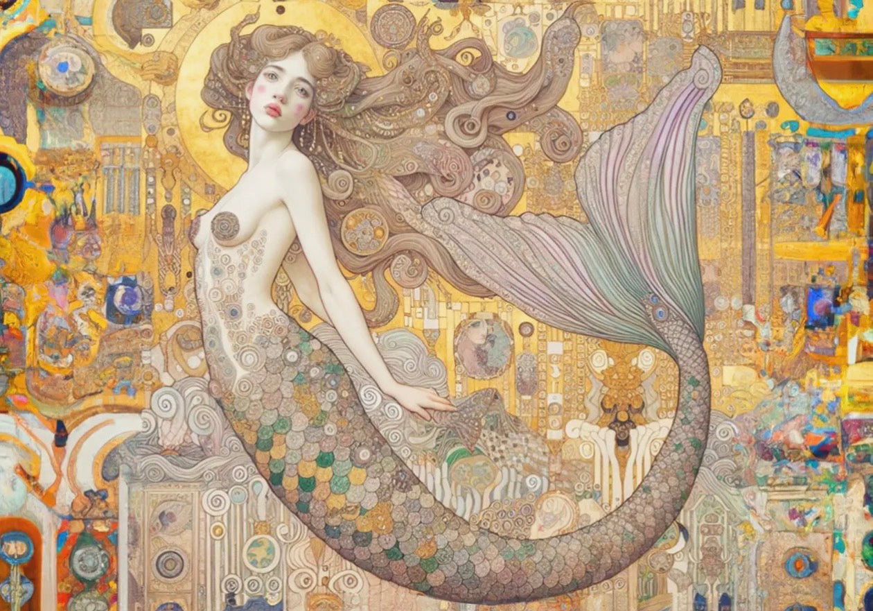  Debbies mermaid A1 size large decopage paper (Copy) - Stay Wild Collective  Decor