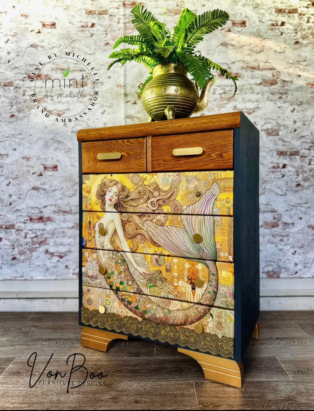  Debbies mermaid A1 size large decopage paper (Copy) - Stay Wild Collective  Decor