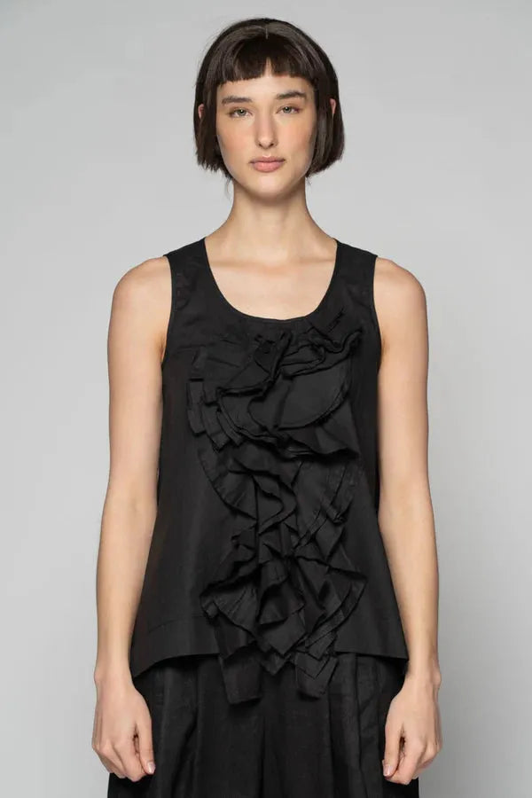 DogStar Kiki Frill Top Black - Stay Wild Collective  Top