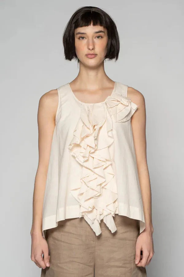 DogStar Kiki Frill Top Natural - Stay Wild Collective  Top