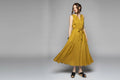  Dogstar Agnes tuck dress chartreuse - Stay Wild Collective  