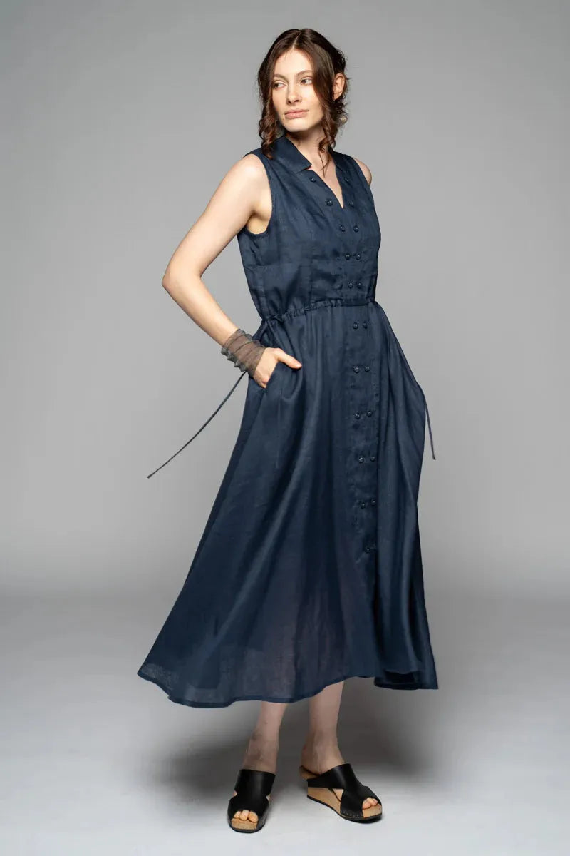 Dogstar Agnes tuck dress lapis - Stay Wild Collective  