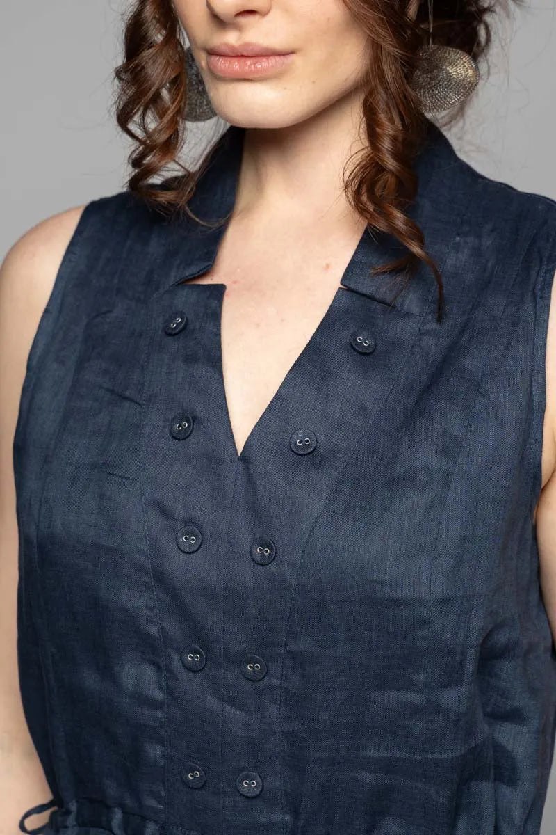 Dogstar Agnes tuck dress lapis - Stay Wild Collective  