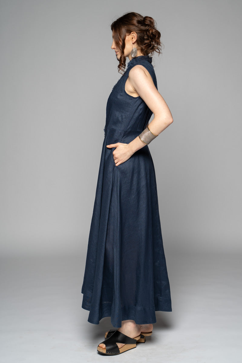 Dogstar Asuka  tuck dress lapis - Stay Wild Collective