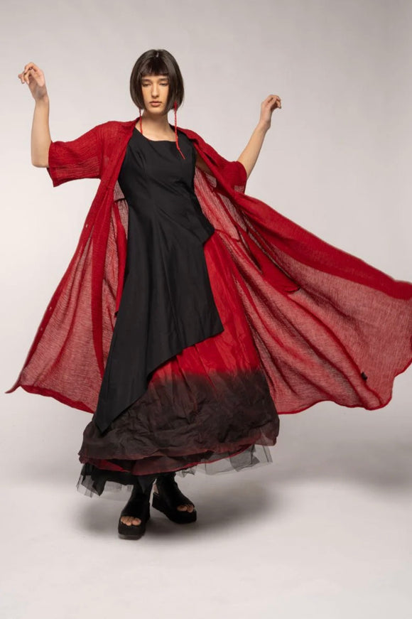 Dogstar Sasa Gather Dress Chilli | Black - Stay Wild Collective  Dress