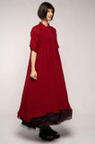 Dogstar Sasa Gather Dress Chilli | Black - Stay Wild Collective  Dress