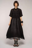Dogstar Sasa Gather Dress Chilli | Black - Stay Wild Collective  Dress