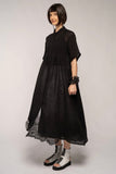 Dogstar Sasa Gather Dress Chilli | Black - Stay Wild Collective  Dress