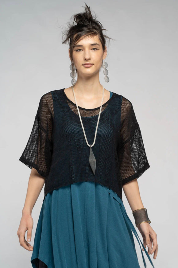 DogStar Grid Top Blk - Stay Wild Collective  Top