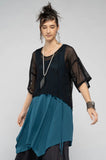 DogStar Grid Top Blk - Stay Wild Collective  Top