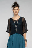 DogStar Grid Top Blk - Stay Wild Collective  Top