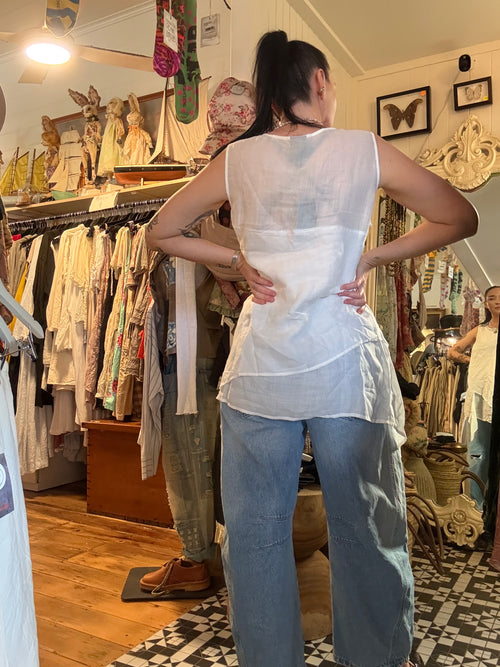  Dogstar Yuri Tunic - White SALE - Stay Wild Collective  