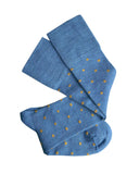 Tightology T16 ‘Dotty Blue’ Merino Wool Socks
