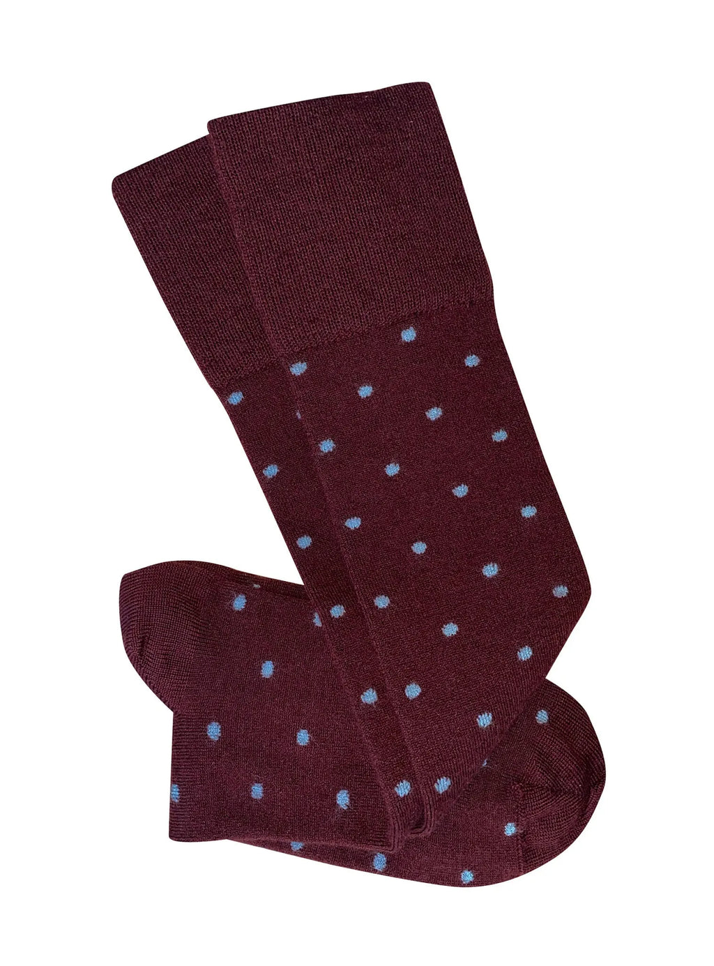 Tightology T16 ‘Dotty Burgundy’ Merino Wool Socks
