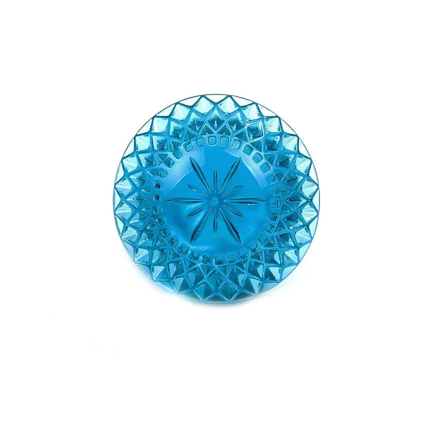 Douglaspoon Etched Circle Ring Aqua - Stay Wild Collective  Accessories