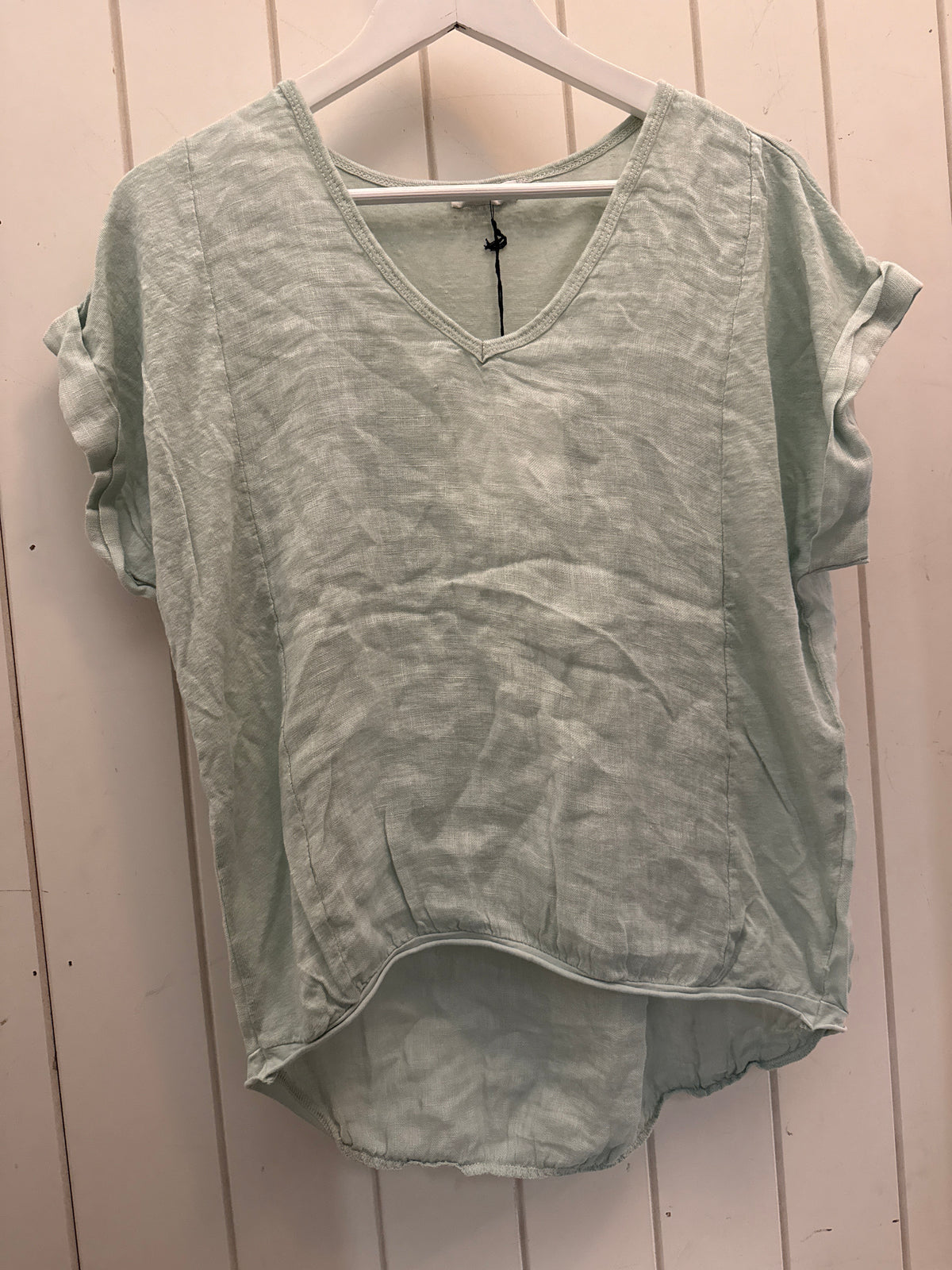 Frederic linen tees with elastic hem