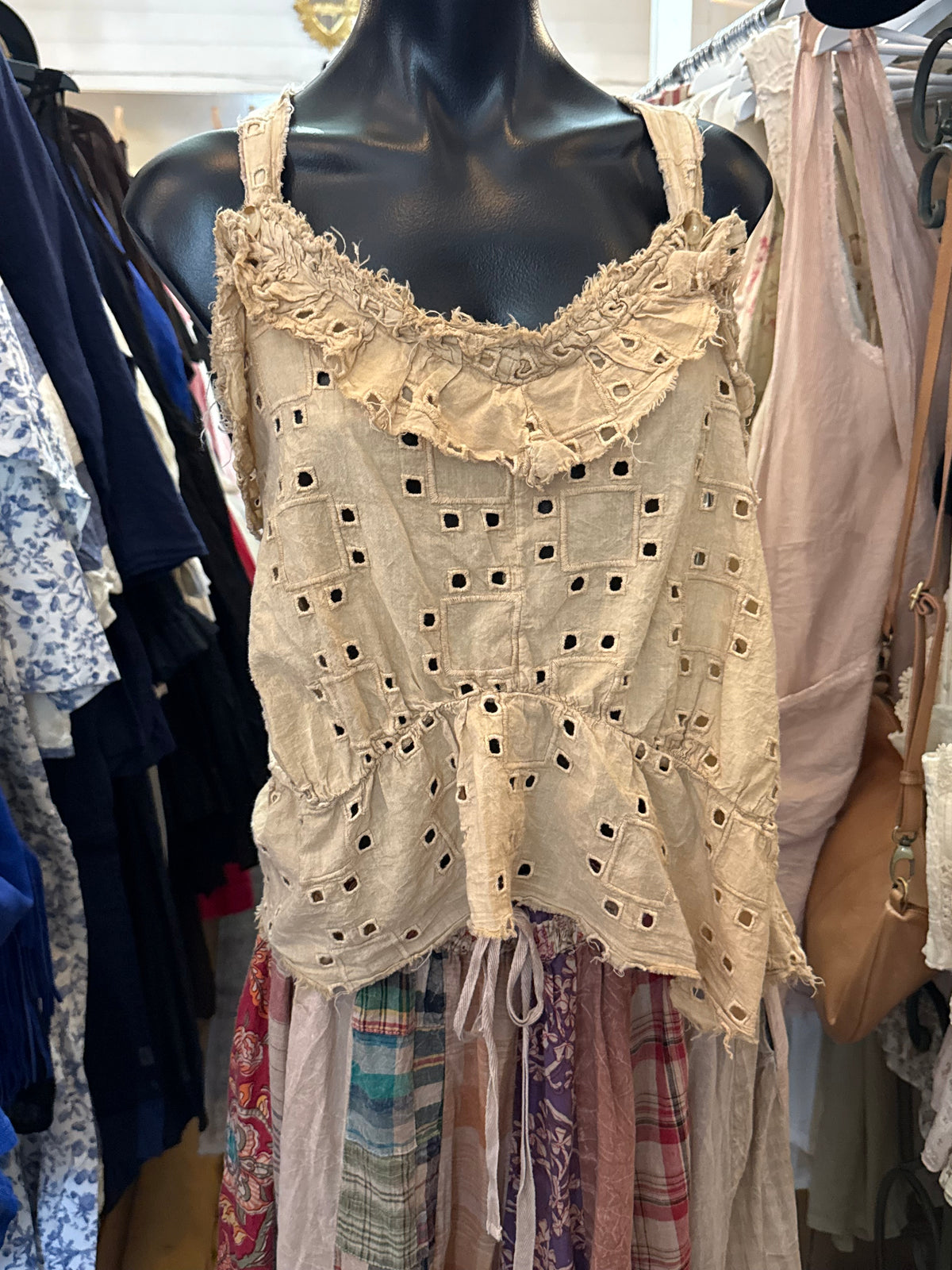 Jaded gypsy luminous tank teastain