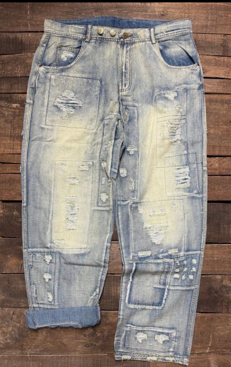 Jaded gypsy peace and love jeans classic