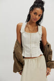 Free people Bridgette Corset Top - Clean Ivory