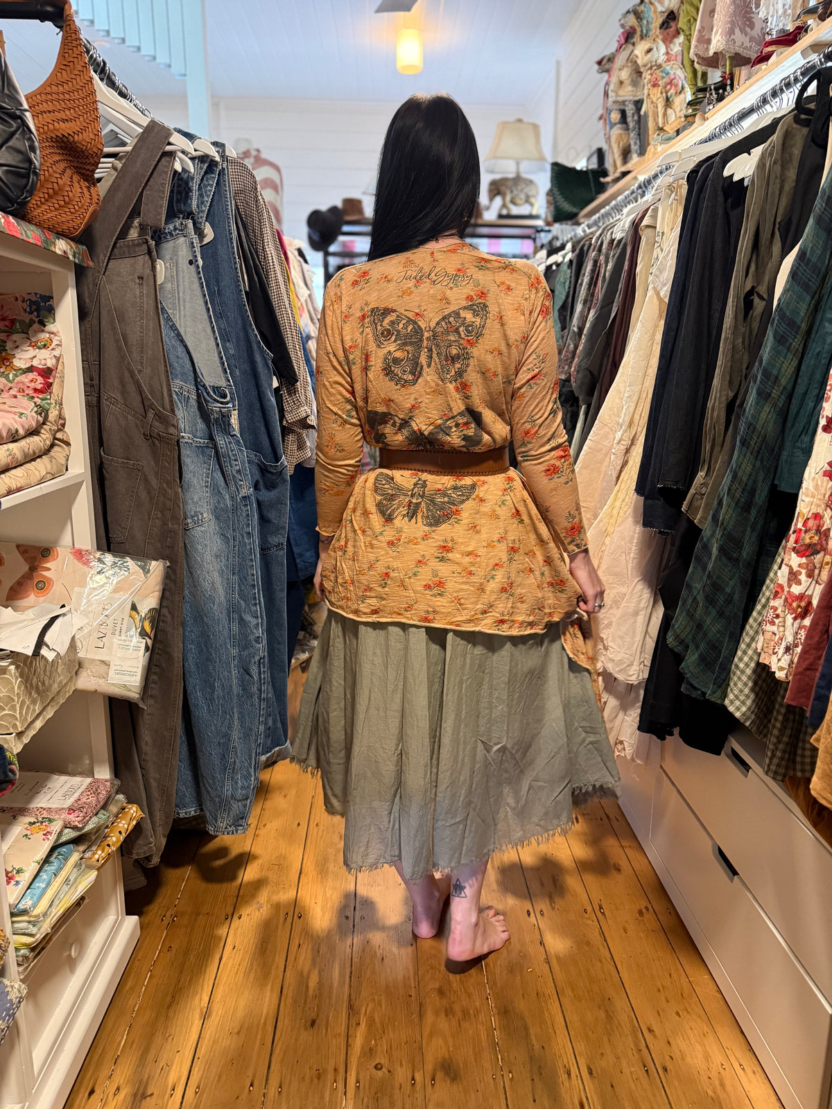 House of Jaded gypsy loose ends cardigan peaceful garden