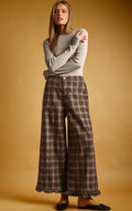 Miou Muse Tartan ruffle pants