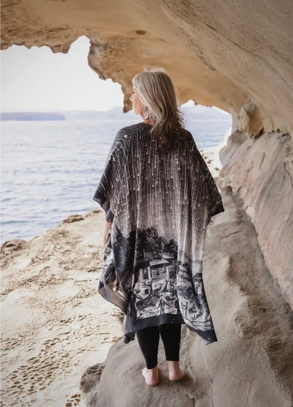 Market of stars stargazer goddess duster celestial print